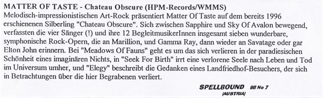 © Spellbound Magazine, Nr. 7, 1998