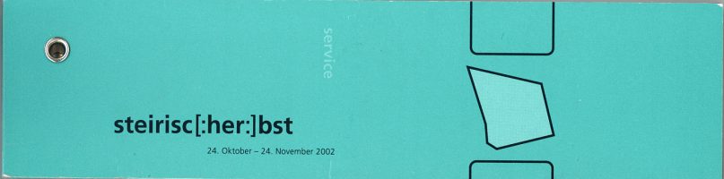 Flyer/Logo © Steirischer Herbst